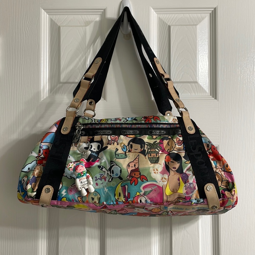 Tokidoki x Lesportsac Spiaggia Gioco Beach Ocean Duffle Shoulder Bag